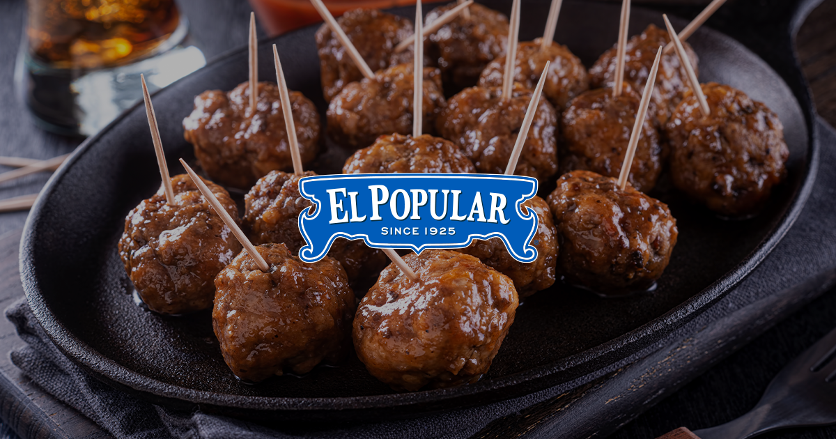 Chorizo Meatball Hors d’oeuvres El Popular Authentic Mexican Recipes